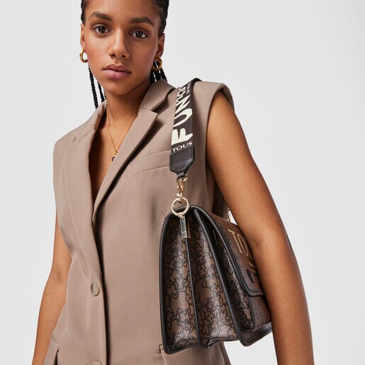 Средняя коричневая сумка-кроссбоди Audree Kaos Mini