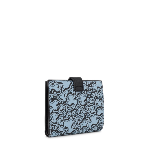 ブルーカラーのスモールポケットウォレット TOUS Kaos Mini Evolution