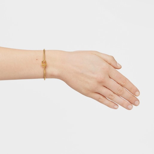 Bangle with 18kt gold plating over silver TOUS MANIFESTO