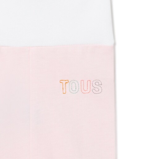 Baby leggings in plain pink