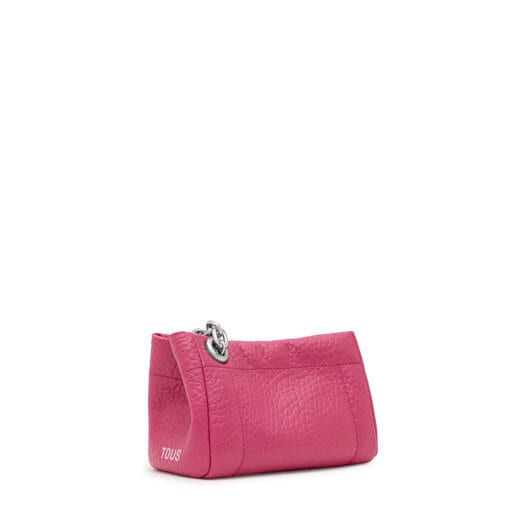 Small fuchsia Crossbody bag TOUS MANIFESTO New