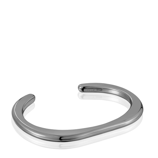 Dark silver Bangle Line