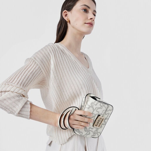 ベージュのミニクロスボディバッグ Kaos Legacy