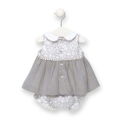 Coco dress with knickers in grey