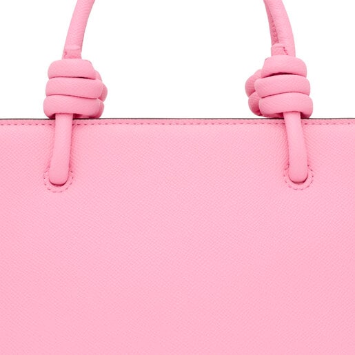 Μικρή τσάντα-καλάθι TOUS La Rue New σε ροζ χρώμα