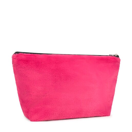 Mittelgroße Handtasche Kaos Shock Fur in Pink