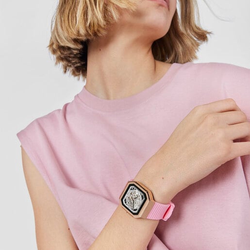 Reloj de mujer B-Connect smartwatch con correa en fucsia · Tous · El Corte  Inglés