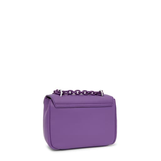 Small purple leather Crossbody bag TOUS Bold Bear | TOUS