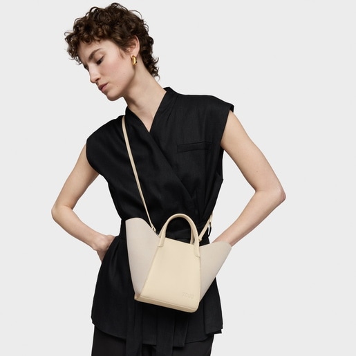 ベージュのスモール・トートバッグ TOUS Tulip