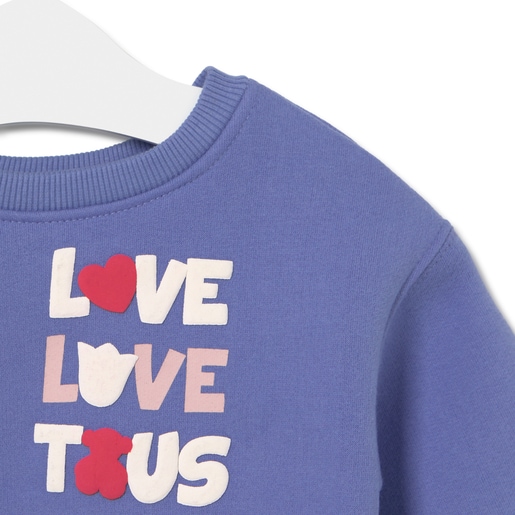 LOVE TOUS sweatshirt in Casual lilac