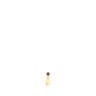 Ohr-Piercing Cool Joy aus Gold mit Rhodolith und Bärenmotiv