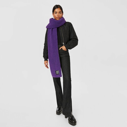 Purple TOUS Pop Warm Scarf