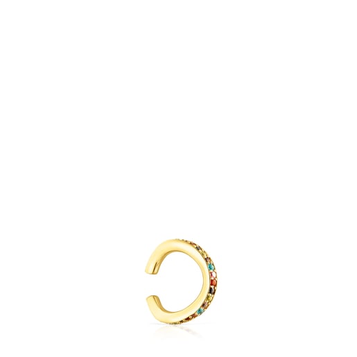 Bague d’oreille TOUS Vibrant Colors en argent vermeil et pierres précieuses