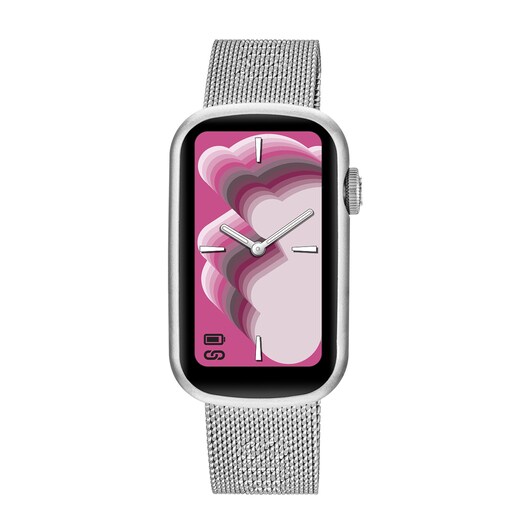Smartwatch with steel bracelet and aluminum case TOUS TOUS T-Band Mesh