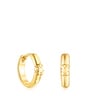 Silver vermeil TOUS Basics Hoop earrings with bear