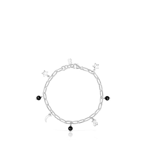 Silver Magic Nature Bracelet with onyx | TOUS