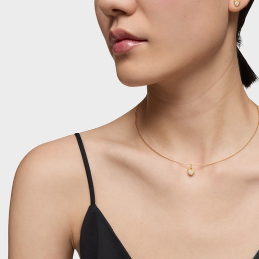 Gold Heart pendant with laboratory-grown diamond TOUS Lili