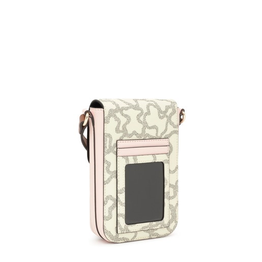 Custodia per cellulare a tracolla beige Kaos Icon