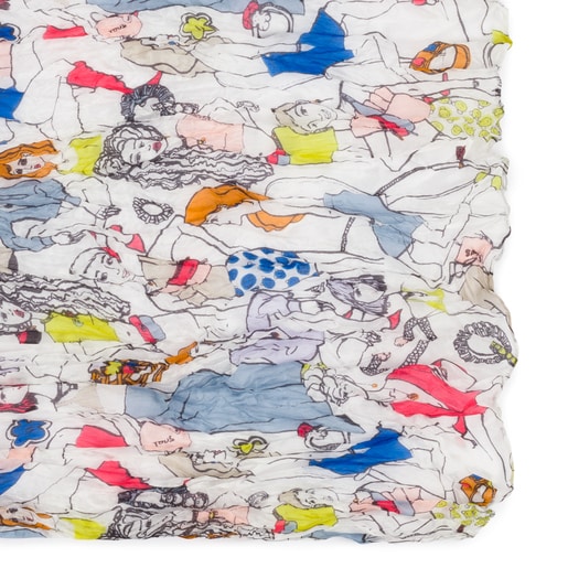 Multicolored Tous Tribe Plis foulard