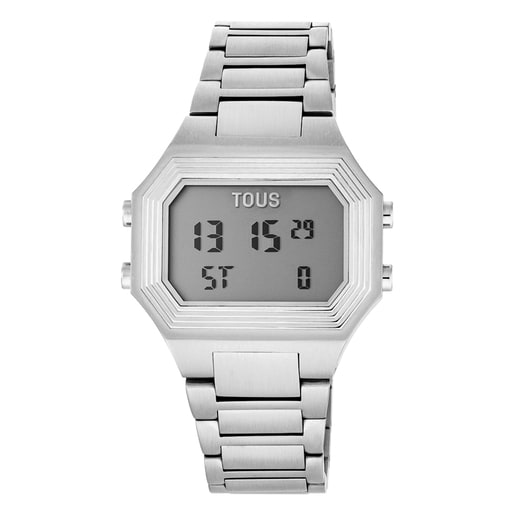 Bel-Air Digital watch with steel strap
