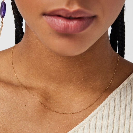 Gargantilla de oro con anillas pequeñas, 45 cm TOUS Chain