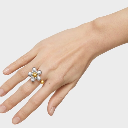 Two-tone Open ring Daisy