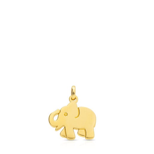 Charm plata elefante de la suerte esmaltado y circonitas