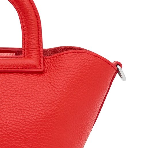 Small red leather Shoulder bag TOUS Dora