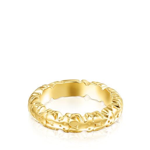 Silver Vermeil Straight XL Ring | TOUS