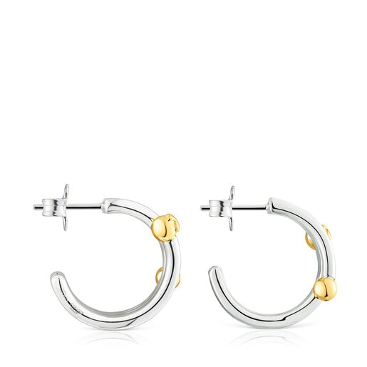 Boucles d’oreilles anneau triple St. Tropez en argent et argent vermeil