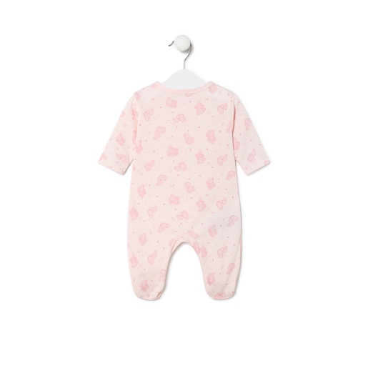 Baby playsuit in Pic pink