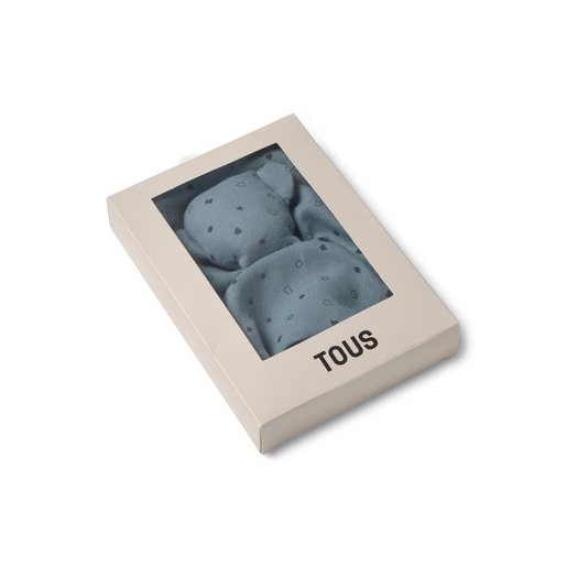 Baby comforter in Mini sky blue