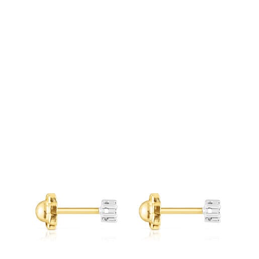 TOUS Gold TOUS Diamonds earrings 0.08ct | Westland Mall