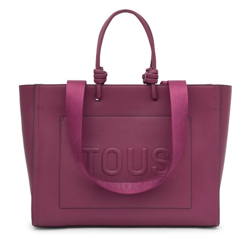 Μεγάλη τσάντα για ψώνια TOUS La Rue New Amaya σε μπορντό χρώμα