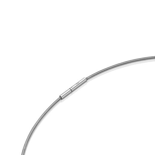 Collar de acero y oro 14 kt TOUS Unlock