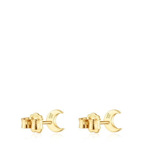 Moon Earrings with 18kt gold plating over silver TOUS Motifs