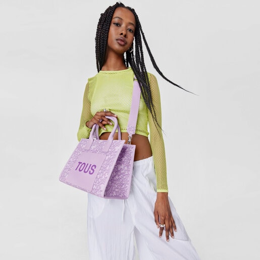 TOUS Medium mauve Kaos Mini Evolution Amaya Shopping bag | Plaza Las  Americas
