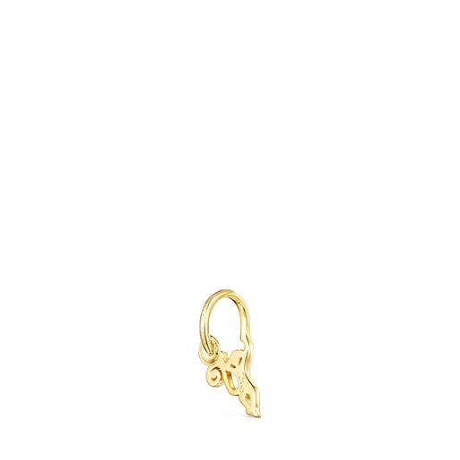 Silver Vermeil Save monkey Earcuff