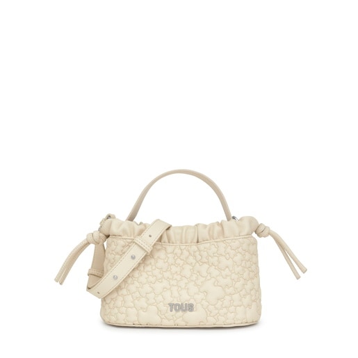 Small beige Shoulder bag TOUS Puffy Bear