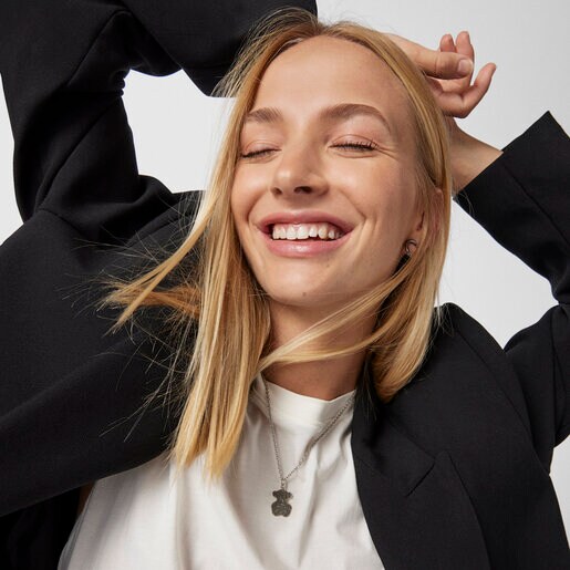 Маленькая подвеска Fragile Nature из оксидированного серебра