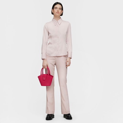 Small fuchsia-colored Tote bag TOUS Lucia