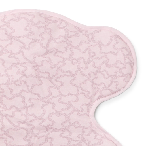 Bear-shaped travel changing mat in Kaos pink