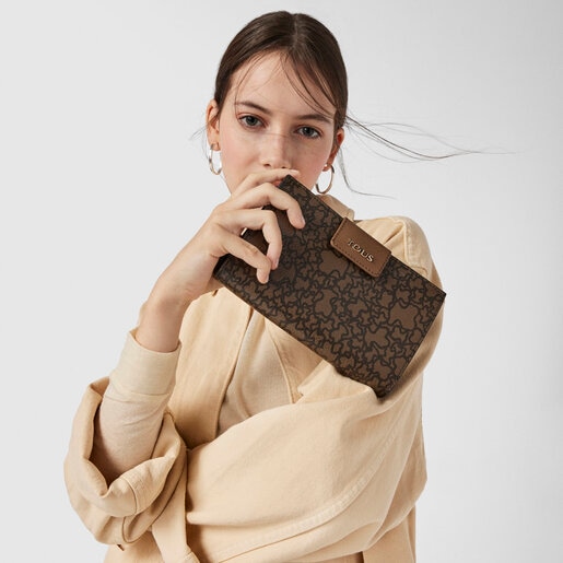 Средний коричневый кошелек Kaos Mini