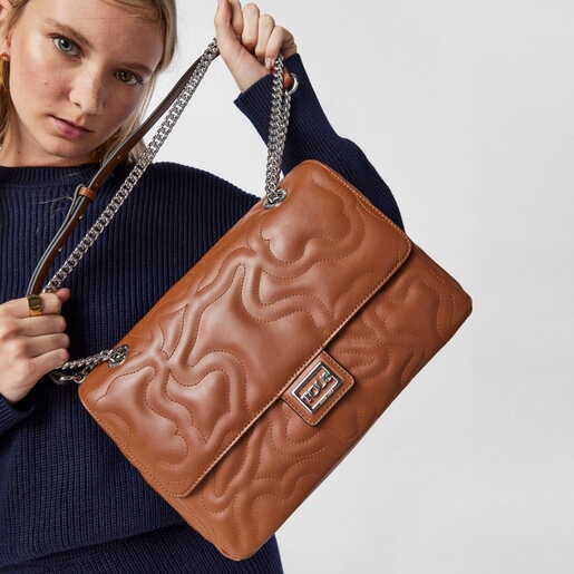 Средняя коричневая сумка-кроссбоди Kaos Dream с клапаном