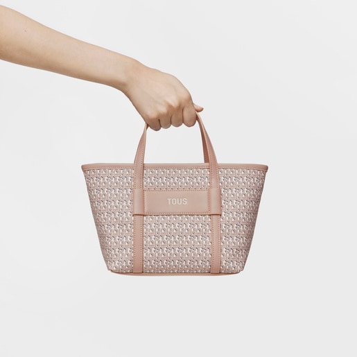 Small taupe Tote bag TOUS MANIFESTO