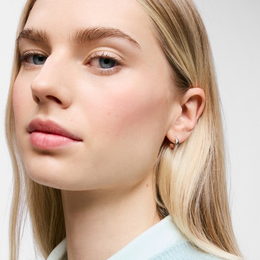 Aros aro oso de plata TOUS Basics