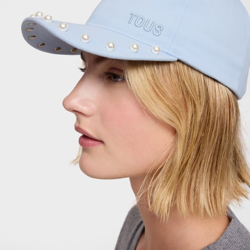 Gorra azul cielo TOUS Pearls