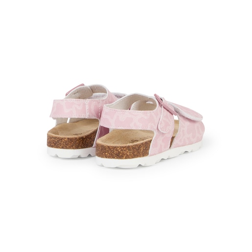 Baby sandals in Run pink