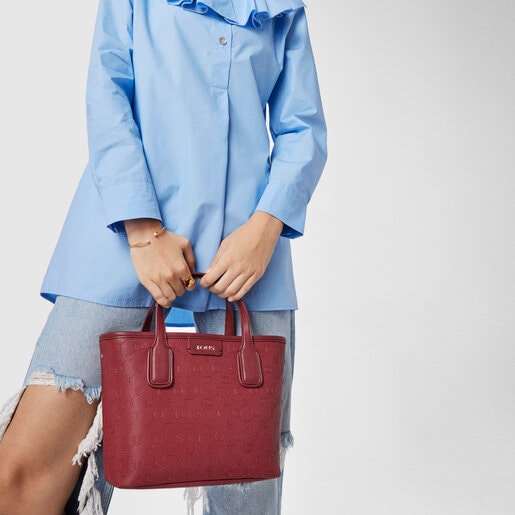 Capazo pequeño Script Day burdeos