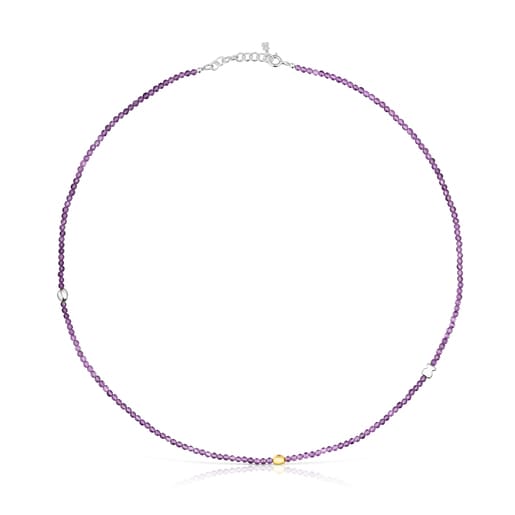 Silver vermeil and amethyst TOUS Joy Bits necklace